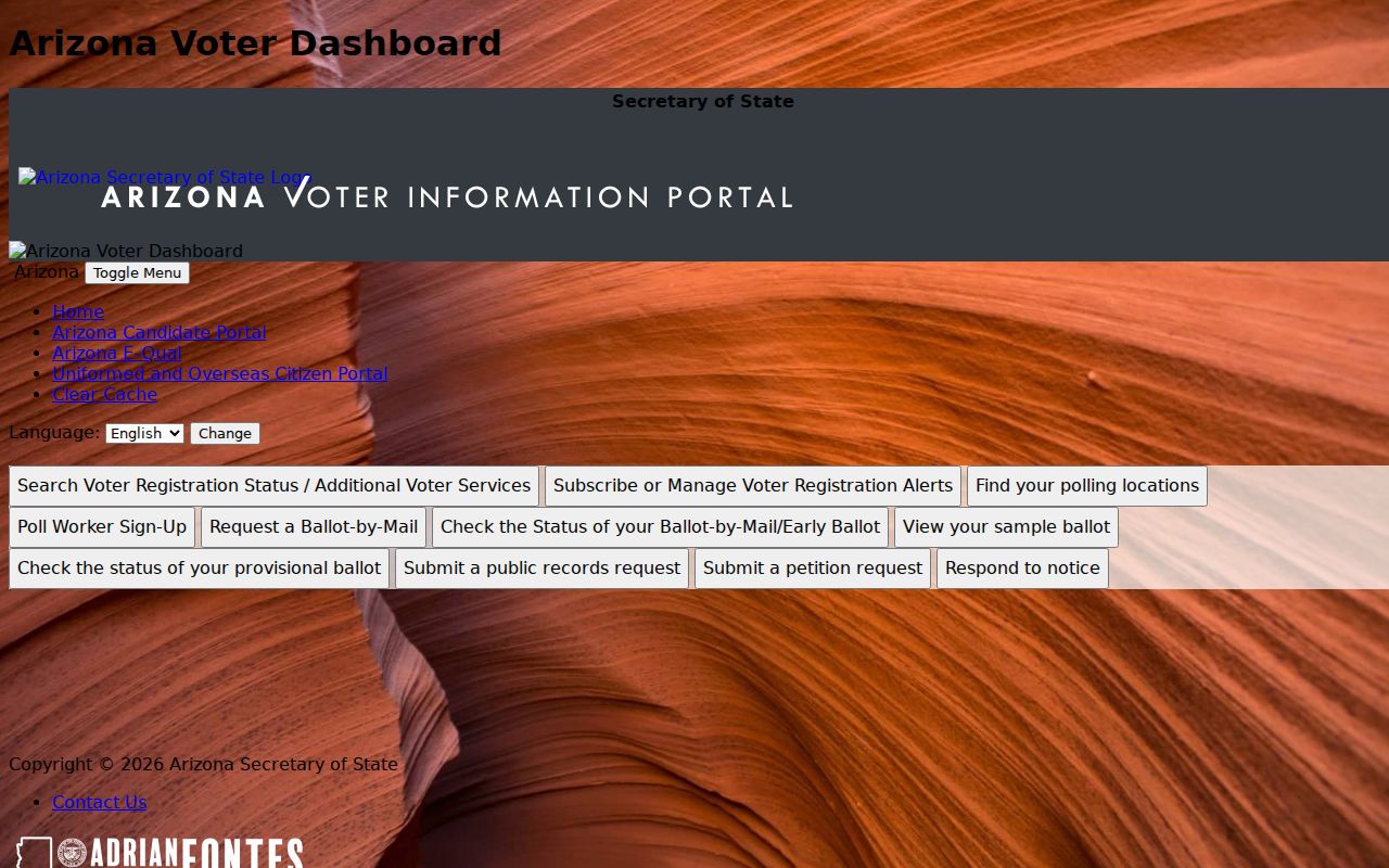 Mesa residents directory Arizona voter information portal