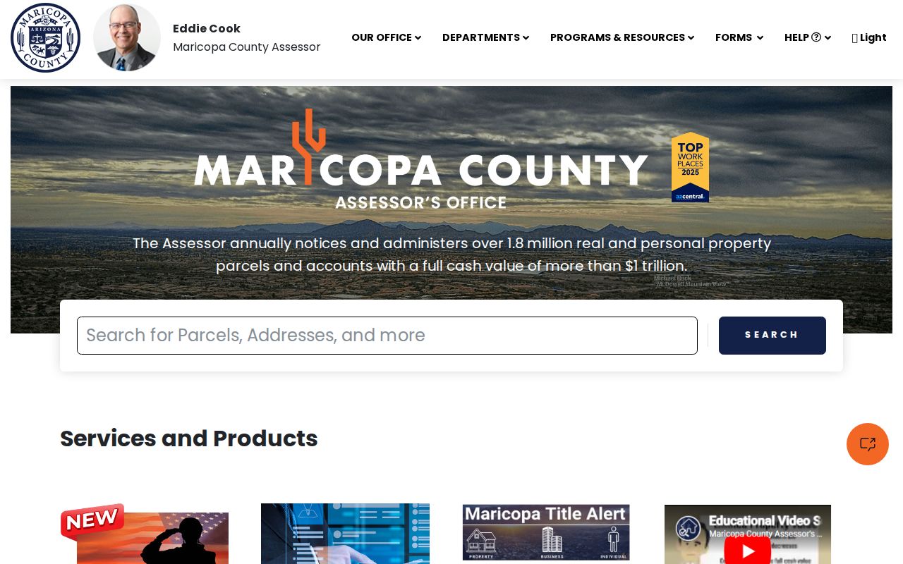 Mesa residents directory Maricopa County Assessor property search