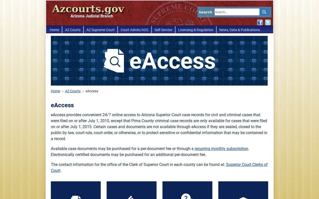 Mesa resident lookup using Arizona eAccess court documents