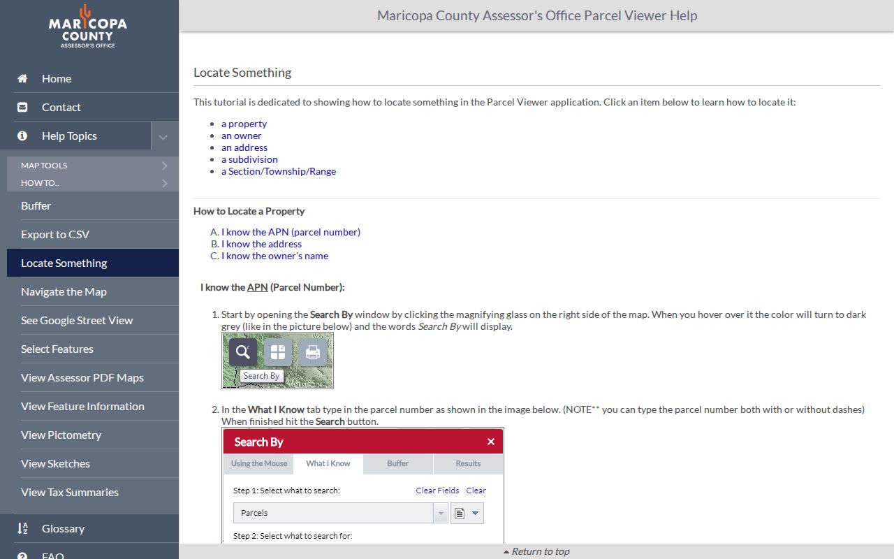 Mesa street directory Parcel Viewer address and owner locate help