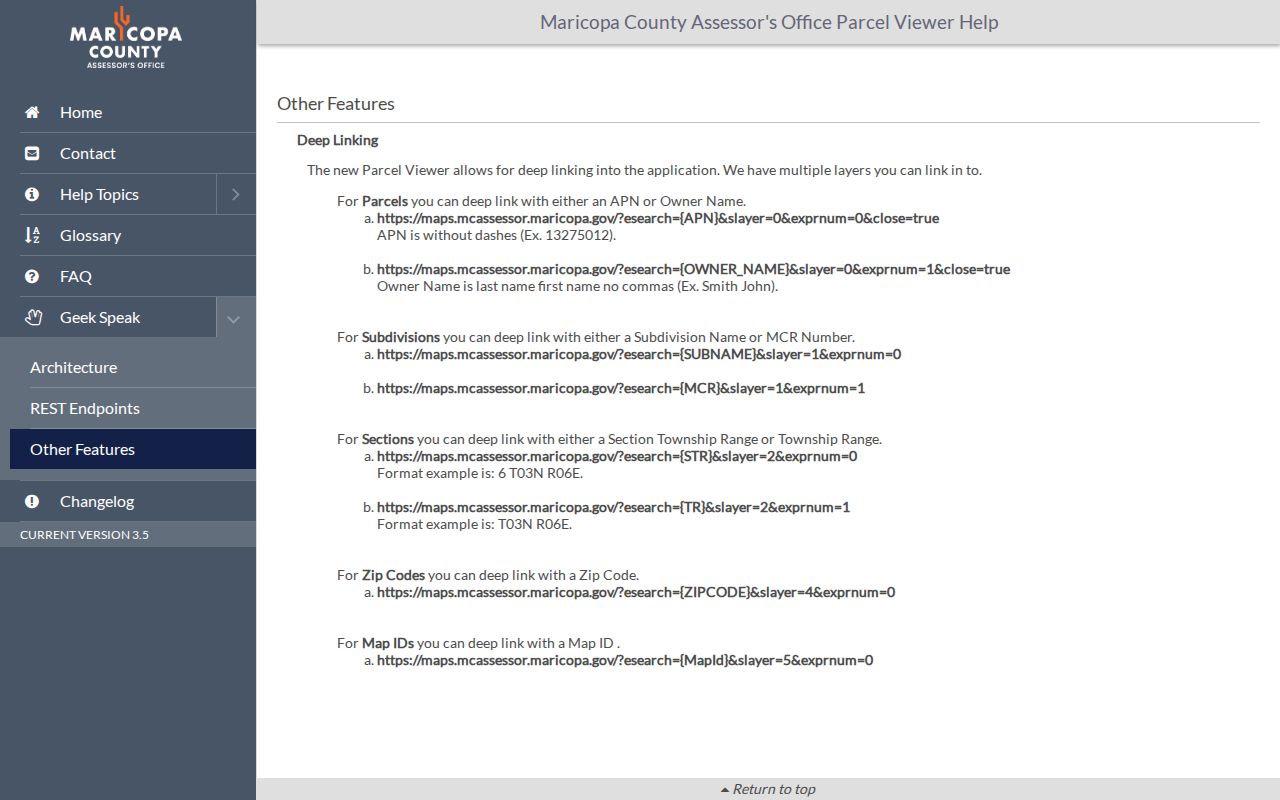 Mesa ZIP code directory Parcel Viewer ZIP search help